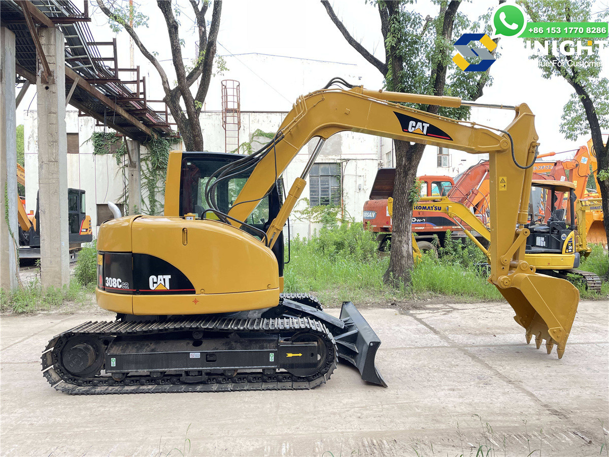 Excavator Cat 308C Supplier 8tons Used Caterpillar 308 Excavator Cat 308 Backhoe Gold