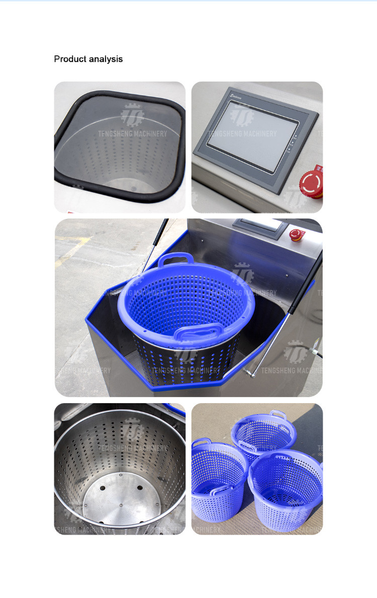 300KG/H Fruit Dewatering Machine Stainless Steel Vegetable Dehydrator