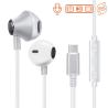 Buy cheap USB Type C Earphones Stereo in Ear Earbuds Headphones with Microphone Bass from wholesalers