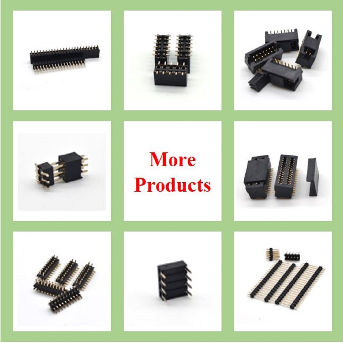 0.8mm 2x12 Pin Circuit Board Connector Height 3-8.5mm female golden plated