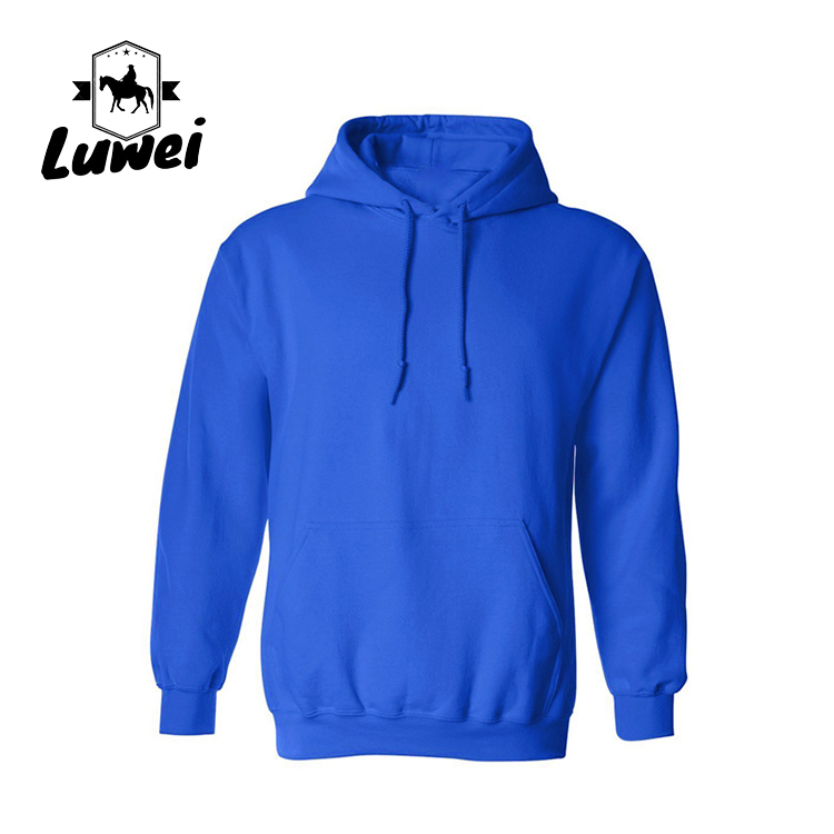 Warm Cotton Crew Neck 280g Custom 50% Cotton Drawstring Sweatshirt Men Felpa Bluza Plus Size Pullover Hoodies