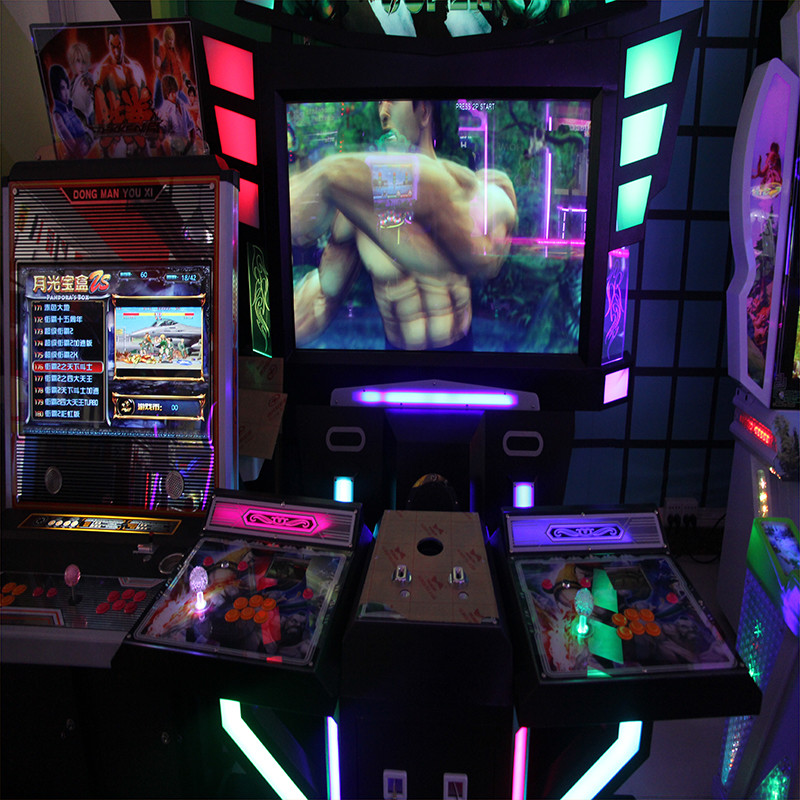 Adult Fighting 55 LCD Arcade Video Game Machine High Performance 1 Year Warranty
