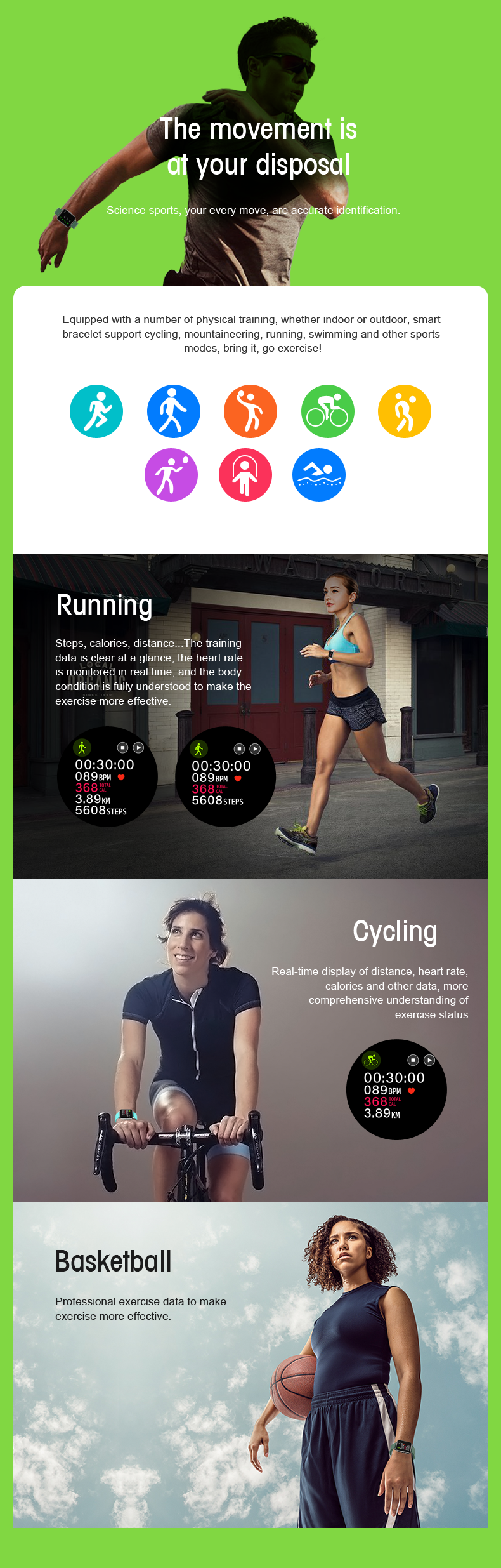 P22 GPS Calorie Count Sport Heart Rate Waterproof Smartwatch For Android IOS Phone