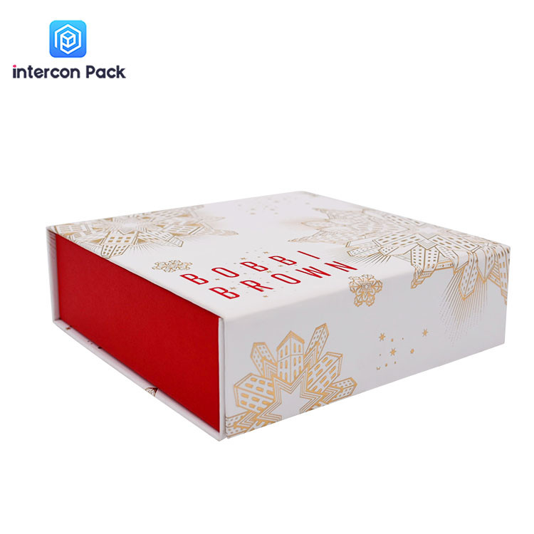 Flip Folding Packaging Boxes Customizable Color Wrapping Paper Gift Box 30x28x16cm