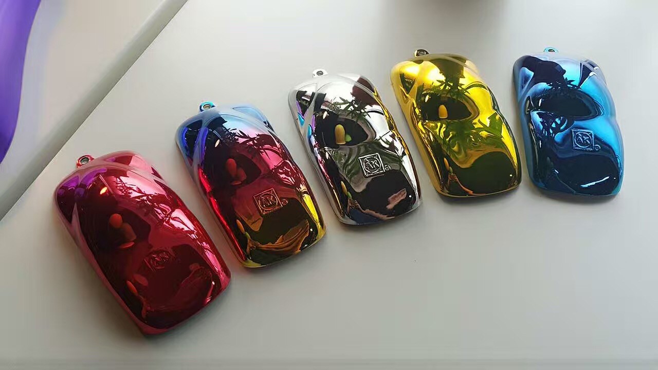 Fadeless Multicolor Spray Chrome System Chrome Plating Coating On Car Mould Display Car Speed Shape