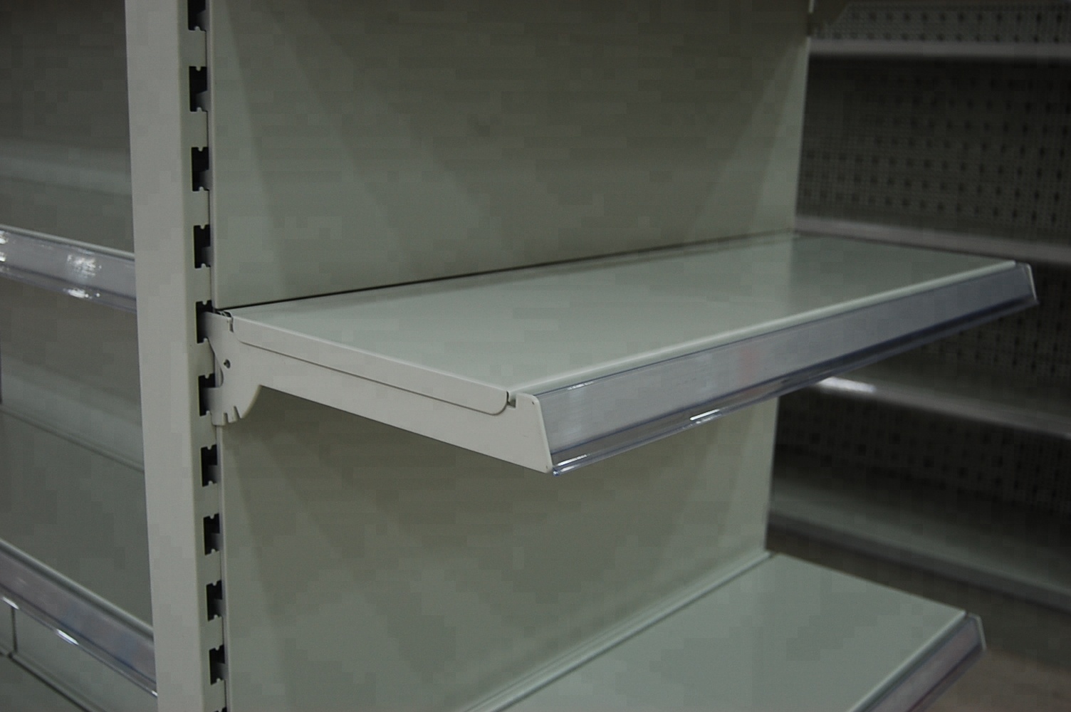 Easy Assembly Supermarket Display Shelving 150KG / Level Loading Capacity