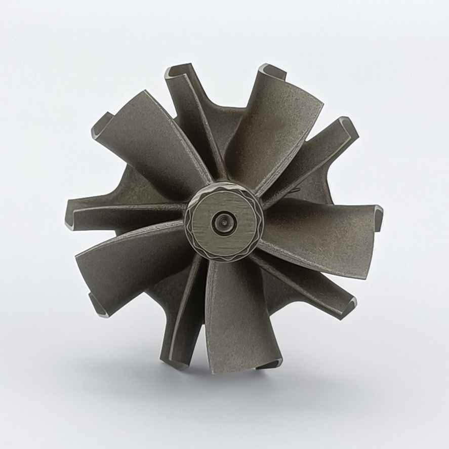 MS-TECH Turbo RHF5H BiggerLonger Turbine Wheel Shaft Ind 53 Mm Exd 48.1mm Blades5+5 For Turbo Upgrades