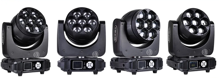 Moving Head Lights 7*40W LED Zoom Beam Wash for Bar Night Club Event Church Castle