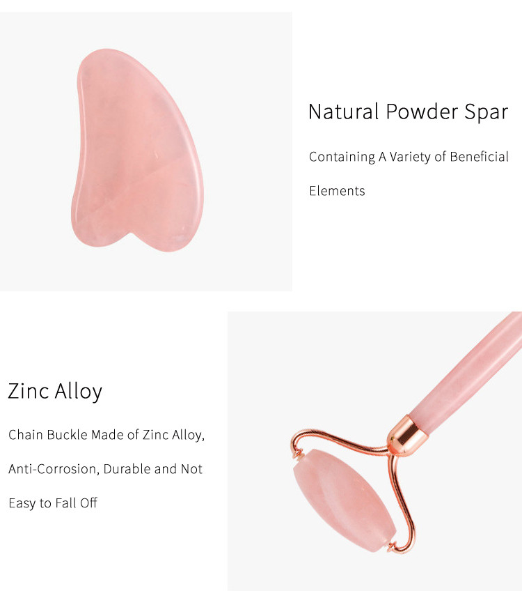 Heart Shaped Crystal Scraping Jade Facial Massage Roller