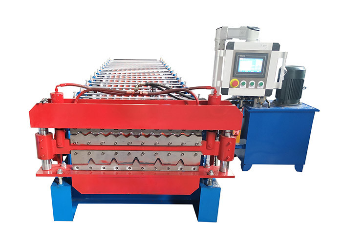 0.3-0.7mm Ppgi Roof Double Layer Sheet Roll Forming Machine