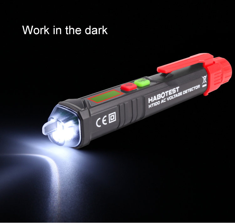 Universal Pen Type Voltage Tester / Non Contact AC Voltage Detector Pen With Flashlight