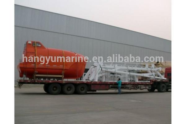 Marine Free Fall fiberglass Lifeboat for sale