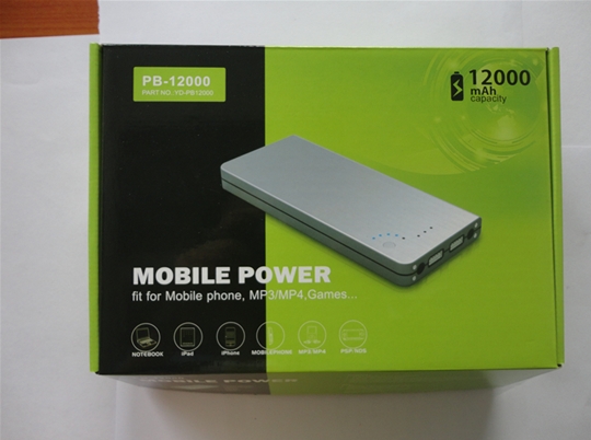 Power Bank Built-in 12000mAh Lipo Battery (PB-12000)
