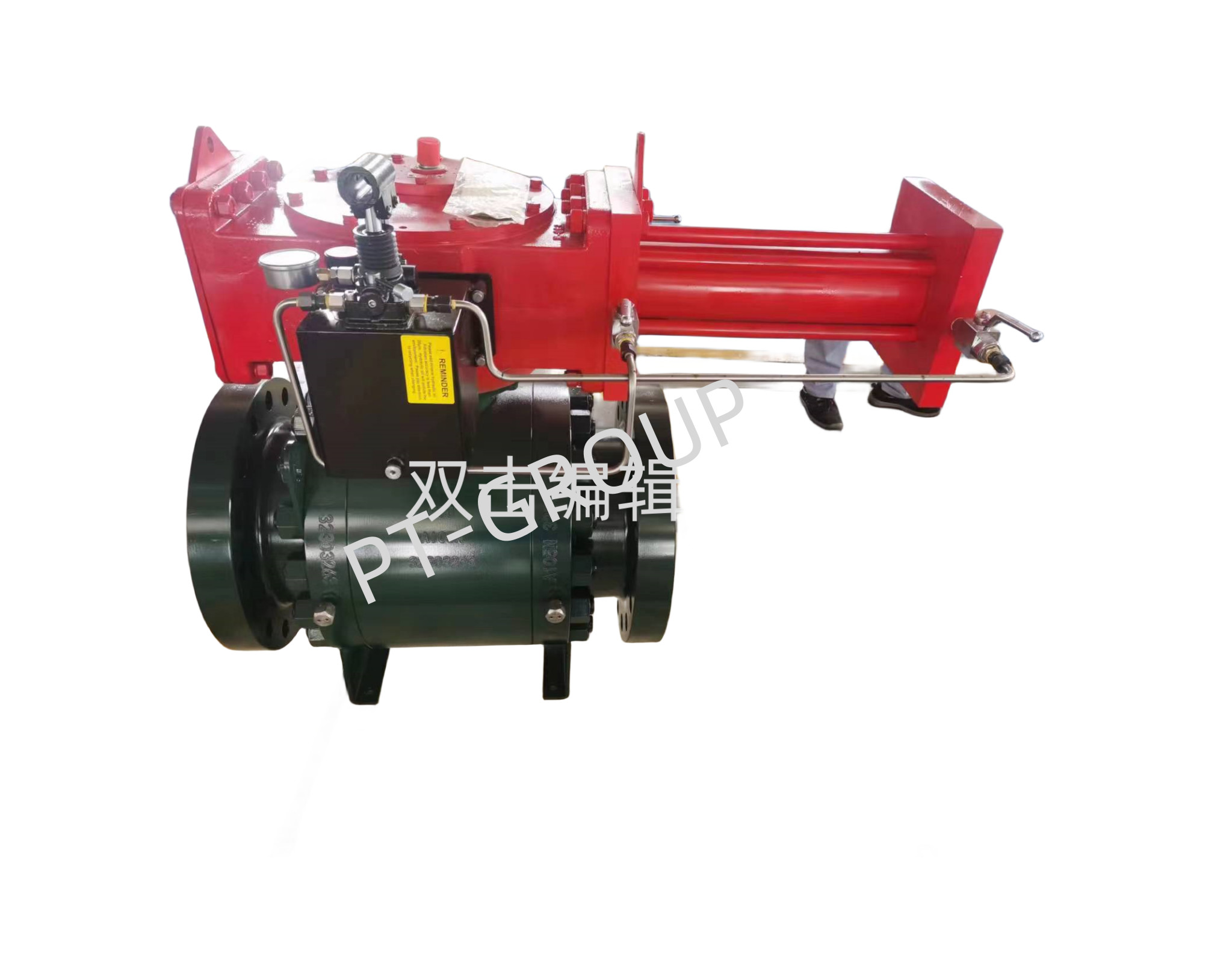 Air Control Or Hydraulic Control ASME B16.34 Material Hydraulic Ball Valve For Diverter 12" Class 300/600/900 -46-250C