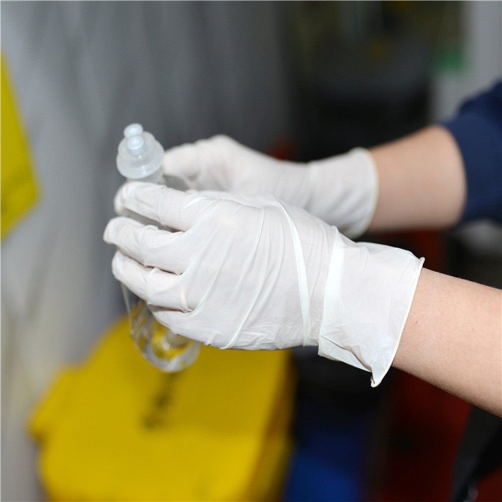 High Tensile Biodegradable Latex Gloves , Medical Latex Gloves ASTM D6319