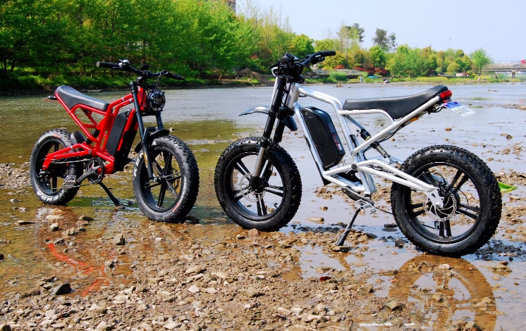 48V 20Ah Battery Electric Dirt Bike 1200W Rear Hub Motor Aluminum Alloy Frame