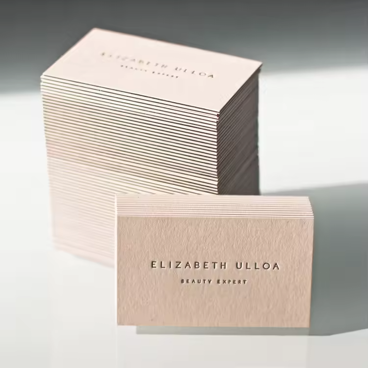 Luxury Sided Full Color Business Card Printing Raised Coated Soft Touch Hang Tags Labels