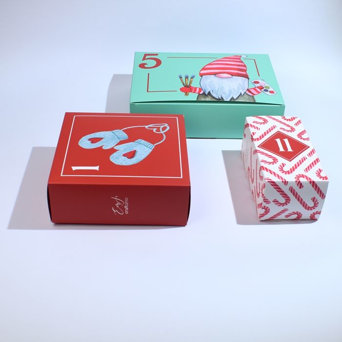 Small Packaging Boxes Custom Mystery Box For Skincares And Christmas Advent Calendar Box
