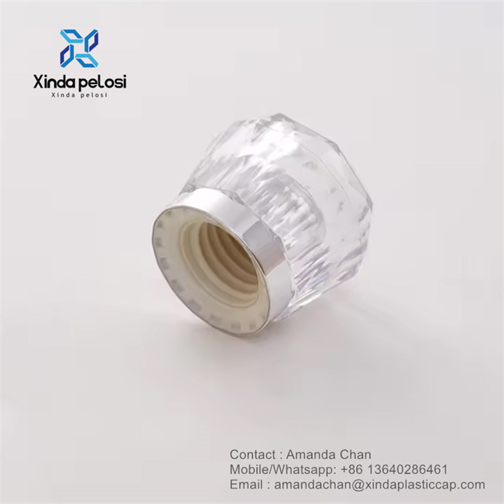 Custom Luxury Crystal Perfume Cap Plastic Lids Perfume Packaging Closures