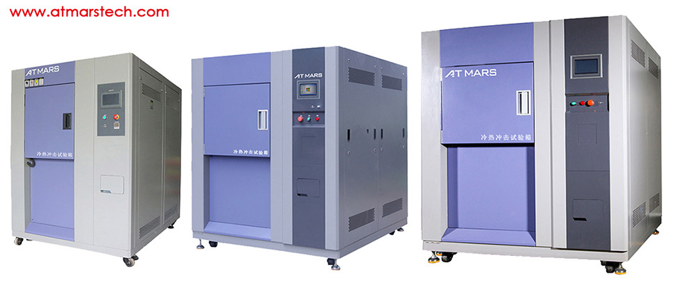 198 L PLC Control Shock Testing Machine , 3 Zone Temperature Shock Chamber