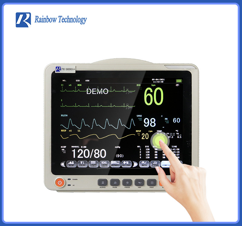 Multilingual Touch Screen Patient Monitor