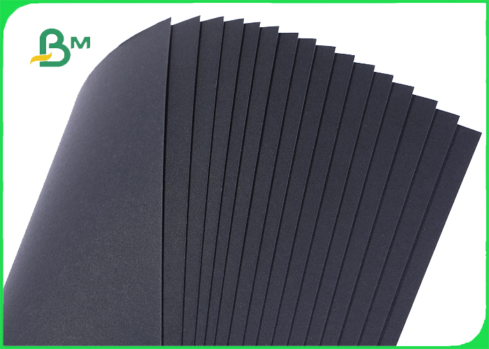 250gr Black Kraft Card Paper For Gift Box 24'' x 36'' Good Folding Resistance
