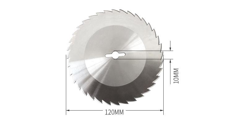 120mm Stainless Steel 440C Slicing Machine Blades Knife With Teeth Messer