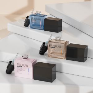 Frosted Liquid Foundation Bottles for Square Packaging 25ml Capacity Clear