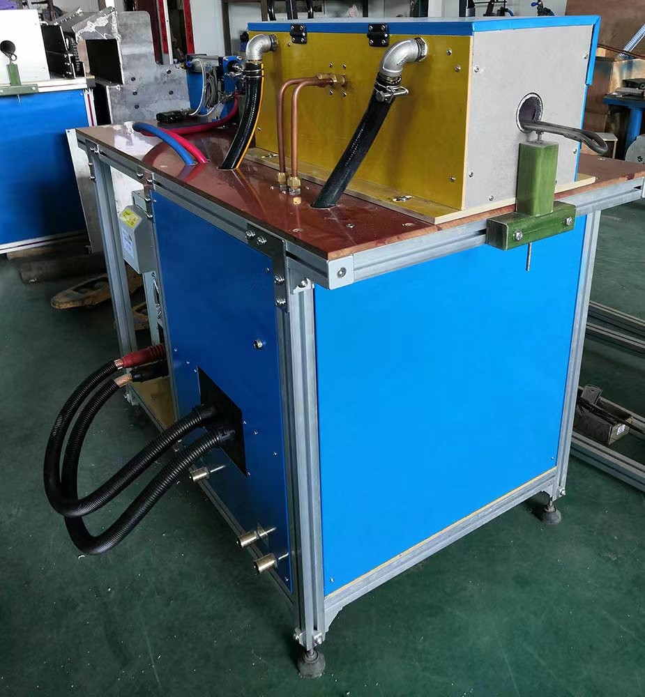 120A Medium Frequency Induction Forging Furnace For Copper Brass Bar 80KW