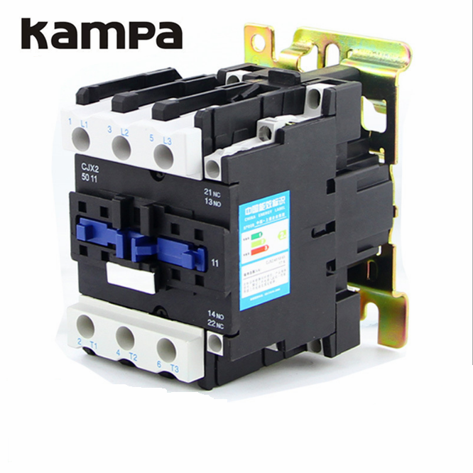 AC Contactor Kampa CJX2 5011 220V/380V 50A 3P High Quality Wholesaler