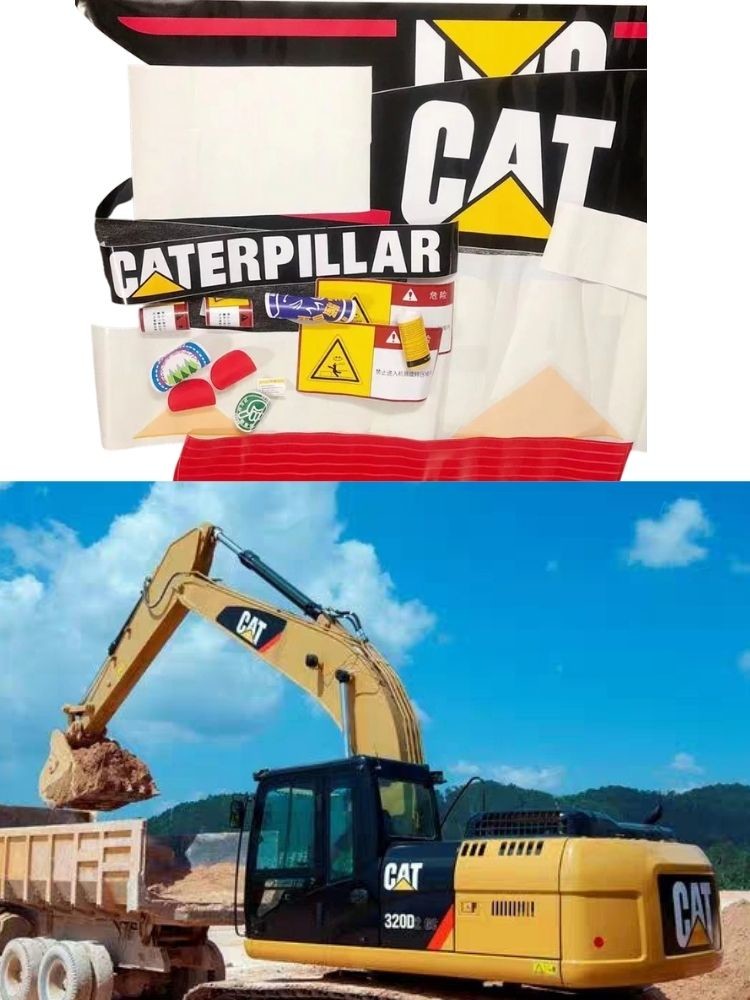 Vehicle Mark Tags Excavator Accessories For erpillar E320C/D Kohis Carter 320