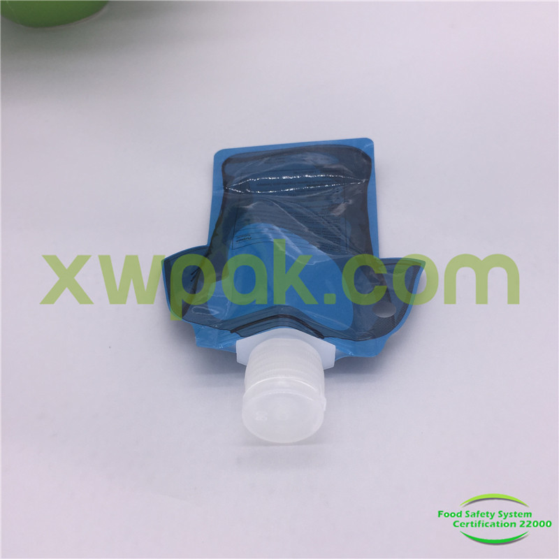 Squeeze Reusable Spout Pouch Bag With Zipper Laminating Jewelry Plastic Customized Color