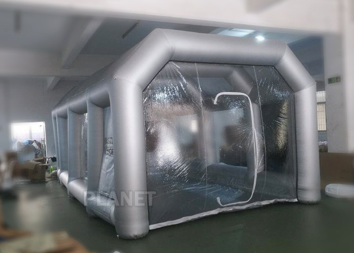 Automatic Car Inflatable Spray Paint Booth 6mx4mx3m With Logo Printing