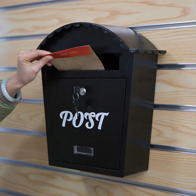 Contrmporary Residential Curbside Mailboxes / Black Wall Mount Mailbox