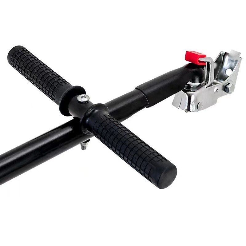 Black Folding Hand Trolley Durable Bicycle Bike Cargo Luggage Trailer