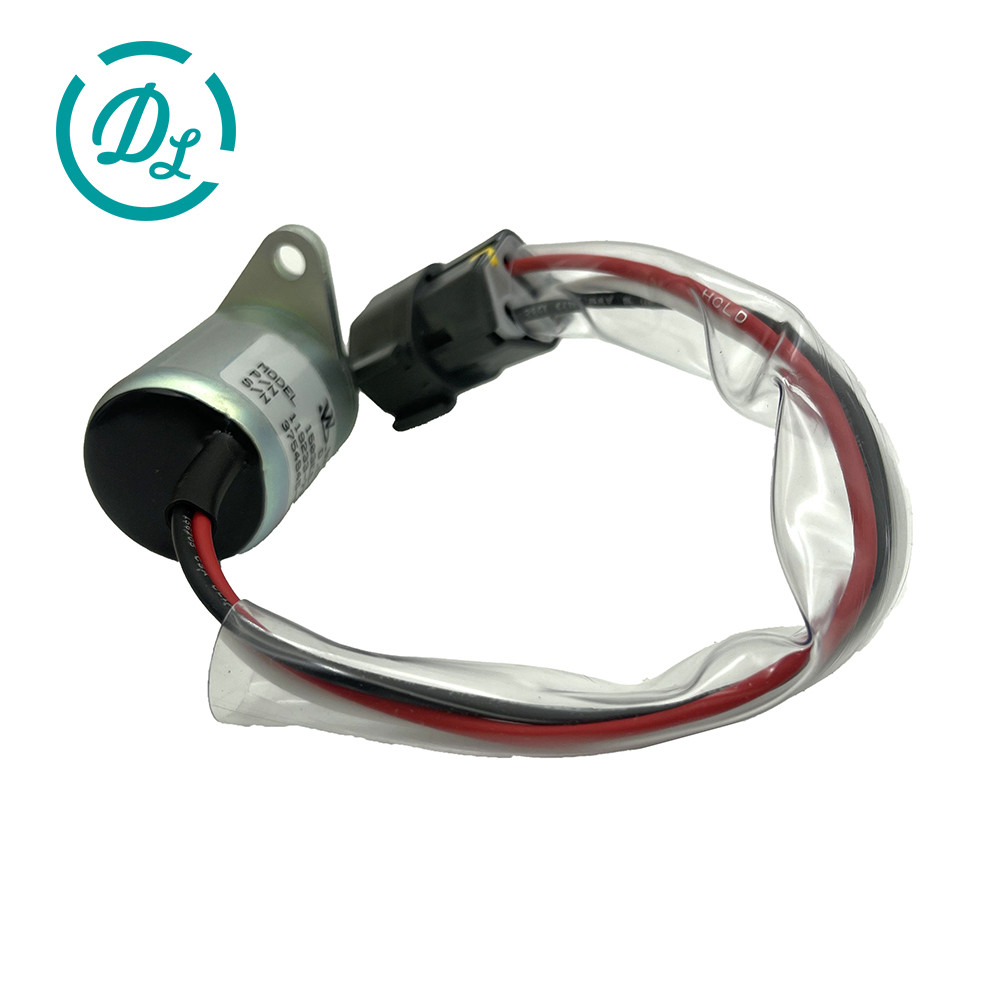 12 VDC Fuel Shut Off Solenoid 119233-77932 Excavator Spare Parts 4TNV88