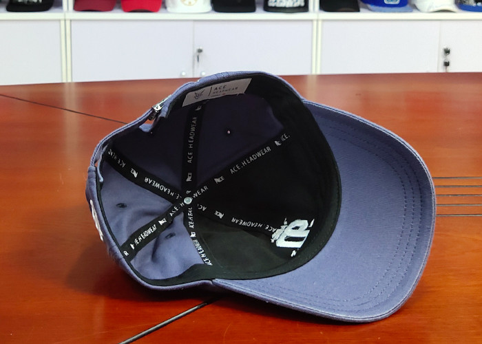 Quick Dry Fabric Blue Sports Dad Hats Metal Buckle / Mens Vintage Baseball Caps