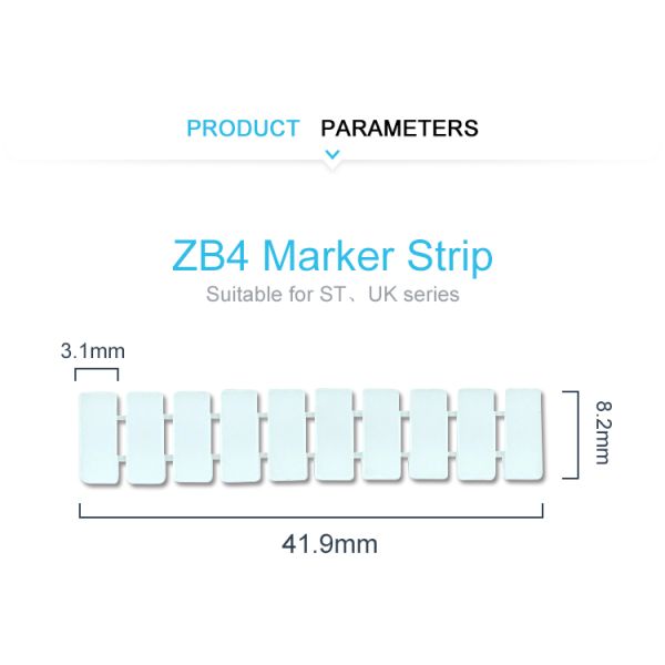 ZB Marking Number Tag Zack Marker Strip Label For Phoenix Terminal Blocks