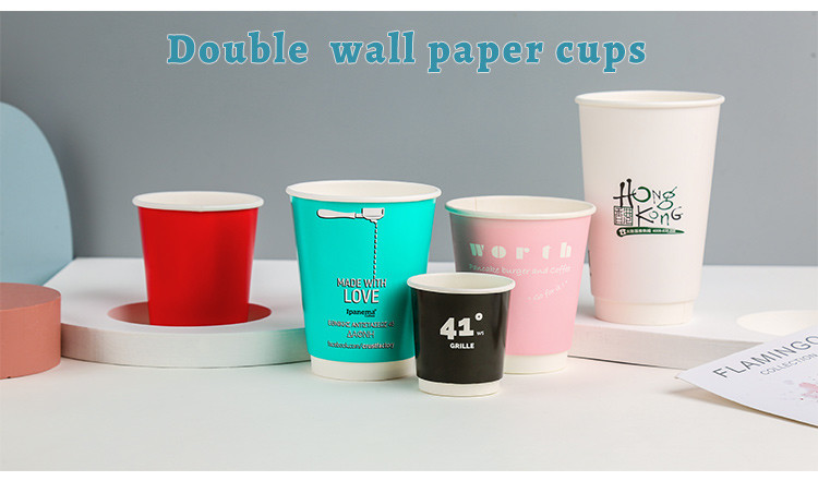 Glossy Lamination Cold Drinking Cups Disposable Paper Products Single Wall