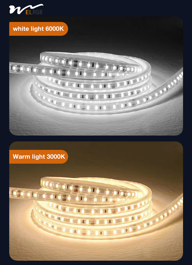 2835 IP67 Dimmable LED Strip 120 Volt Dimmable Led Rope Light