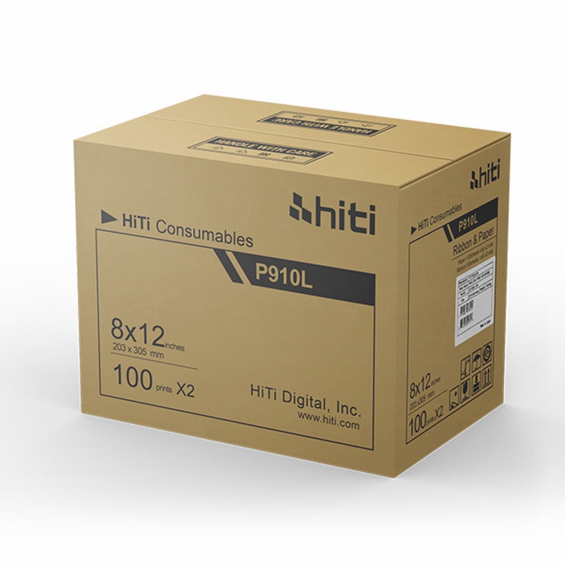 P910 Photo Printer Consumables 8*12 Paper and Ribbon Kit for Professional Result