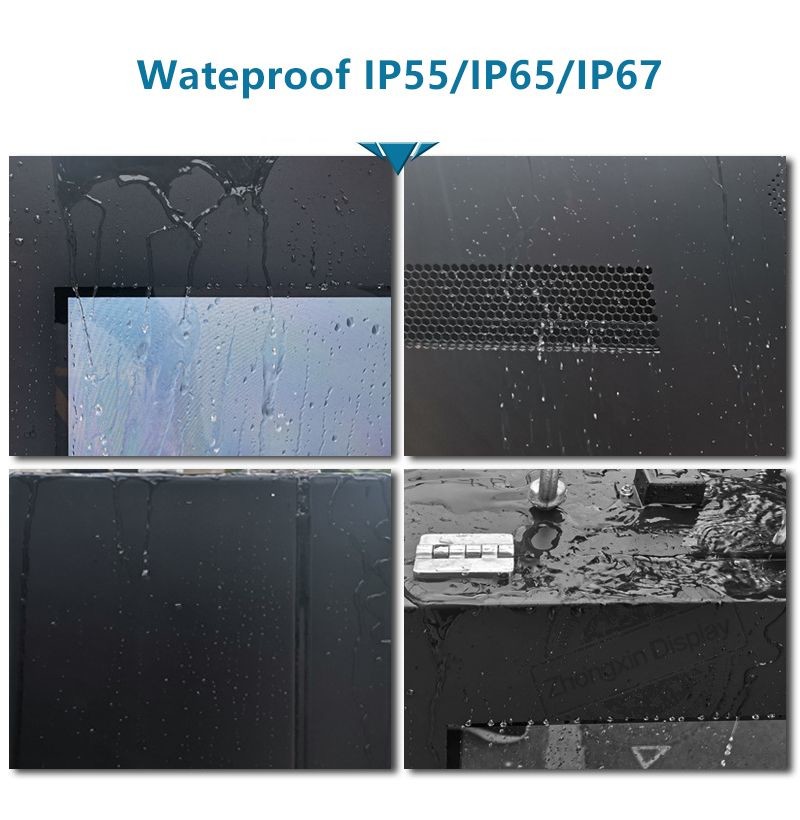 2000-3500 Nits Brightness Outdoor Lcd Advertising Display 43inch Waterproof Garden Digital Signage