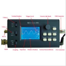 Buy cheap 9V 1M Ohm Backlight Handheld Digital Oscilloscope , Mini Digital Oscilloscope product