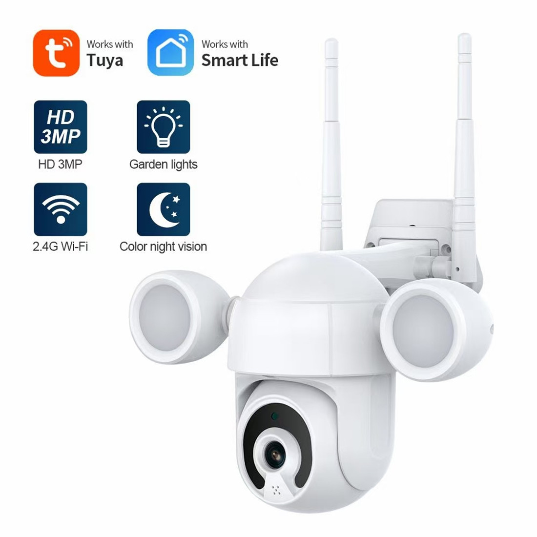 Smart Courtyard Light Wi-Fi Camera(KS-X8)