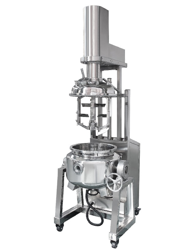Factory Price Vacuum Emulsifying Homogenizer Hydraulic Lifting Vacuum Emulsifying Homogenizer Mixer Machine