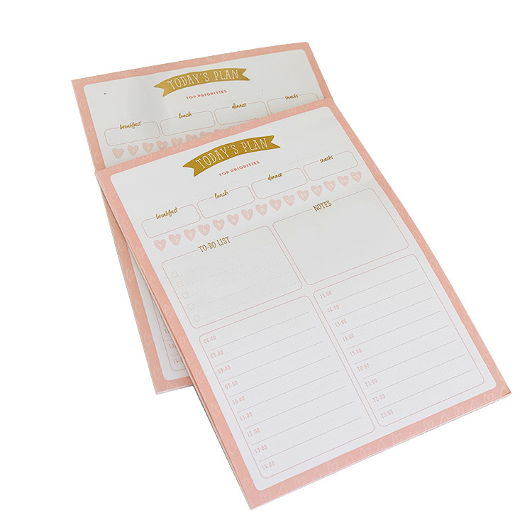 Today Plan Memo Pad Sticky Notes Pantone Custom Printed Notepads