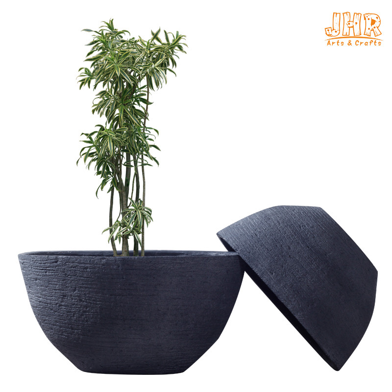 Polystone Planters Garden Plant Pots Resin Flowerpots Planters Outdoor Flower Planters Clay Pots