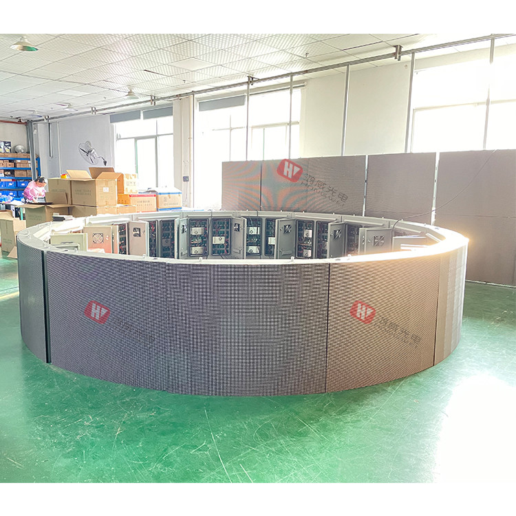 Full Color P5 1R1G1B Outdoor Curved LED Display SMD2525