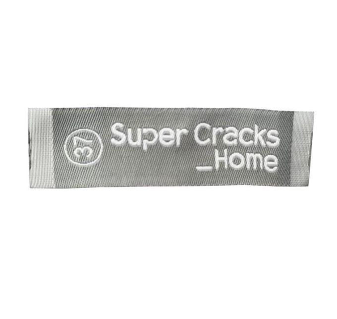 Luxury Fabric High Density Woven Cotton Labels Custom / Woven Labels Low Minimum