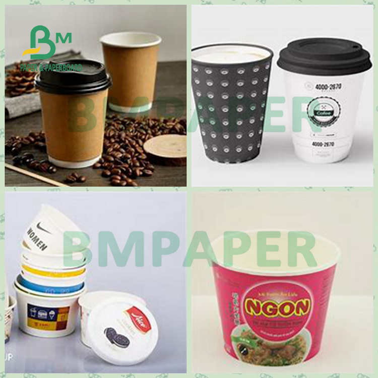 Good Folding Resistance Double Sides Coated Paper For Noodels Bowl
